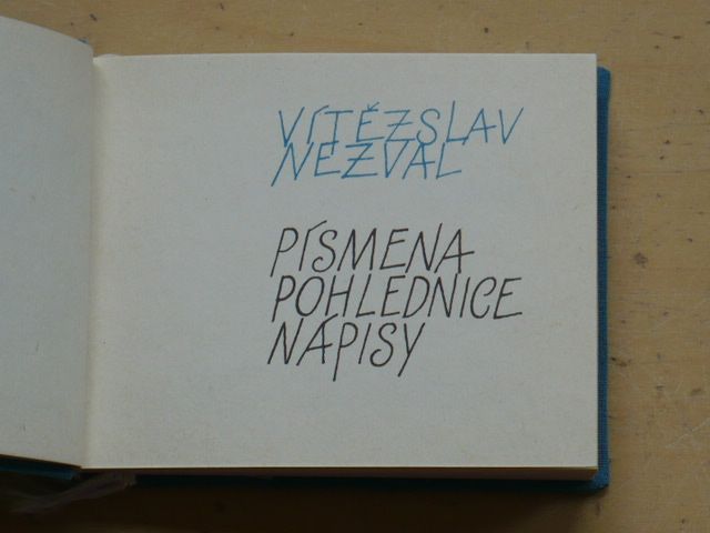 Nezval - Písmena, Pohlednice, Nápisy (1980)