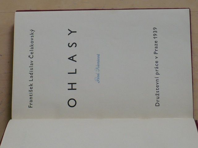 Čelakovský - Ohlasy (1939)
