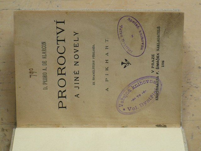Alarcon - Proroctví a jiné novely (1894)
