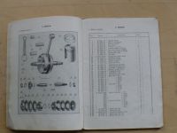 Seznam náhradních součástí pro motocykl ČZ 125 c a 150 c (1951)