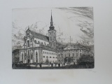 Karel Vik - Kostel svatého Tomáše s býv. místodržitelstvím (1928) Brno