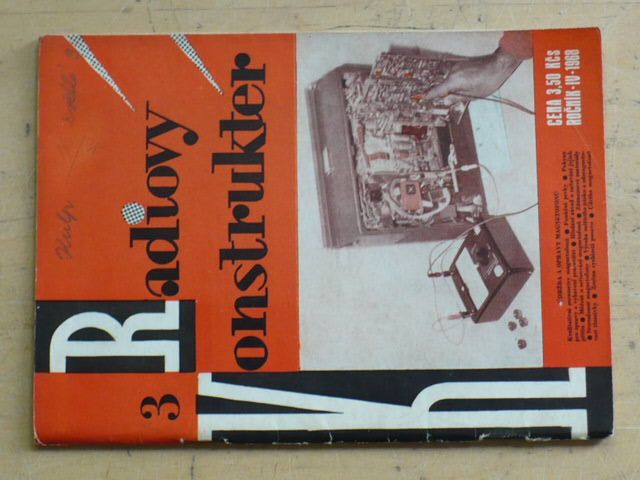 Radiový konstruktér 1-6 (1968) ročník IV. (chybí čísla 1-2, 6, 3 čísla)