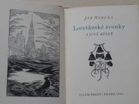 Neruda - Loretánské zvonky a jiné básně (Smidt Praha 1941) dřevoryty F. Koblihy
