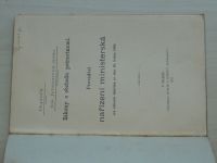 Doplněk J. Jettmarova spisu Zákony o obchodu potravinami - Prováděcí nařízení ministerstva (1897)