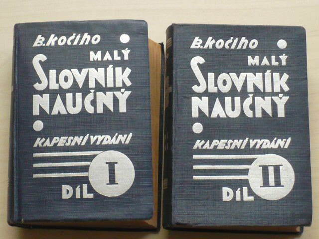 Malý slovník naučný I. a II. díl (1929) kapesní vydání