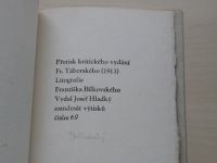 Toman a lesní panna (Hladký 1944) výtisk 69/80 il. Fr. Bílkovský, podpis