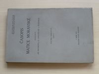 Časopis Matice moravské - sešit 1-4 (1936) ročník LX. (chybí sešit 2, 3 sešity)
