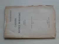 Časopis Matice moravské - sešit 3-4 (1943) ročník LXV.