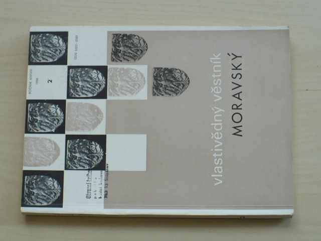 Vlastivědný věstník moravský 2 (1986) ročník XXXVIII.