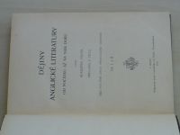 Filon - Dějiny anglické literatury od počátku až na naši dobu I. a II. díl (1903) 1 svazek