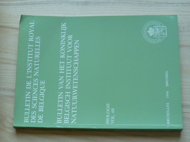 Bulletin de l'Institut royal des sciences naturelles de Belgique vol.68 1998 - Biologie