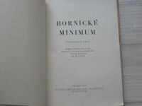 Hornické minimum - Všeobecná část (SNTL 1960) kol. autorů