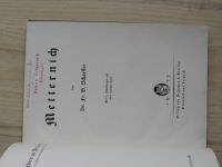 Schaffer - Metternich (Leipzig 1933) Monographien, německy