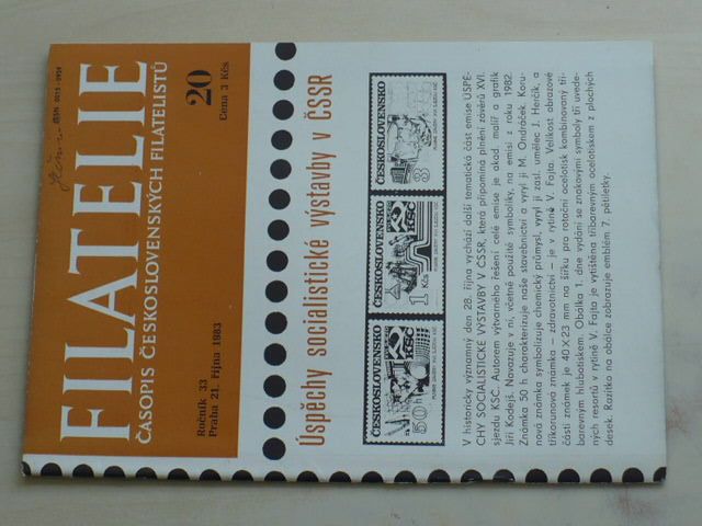 FIlatelie 20 (1983) ročník XXXIII.