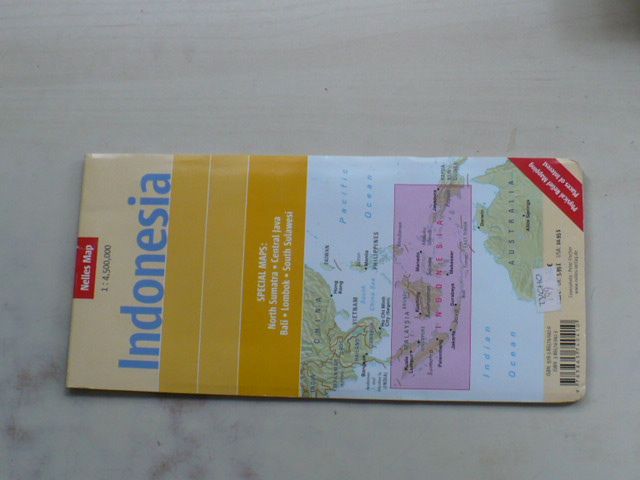 Nelles Map - Indonesia 1 : 4 500 000 (2006) - Special maps: North Sumatra, Central Java, Bali, Lombok, South Sulawesi