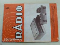 Amatérské radio 1-12 (1972) ročník XXI. (chybí čísla 1, 3-4, 7-8, 10, 6 čísel)