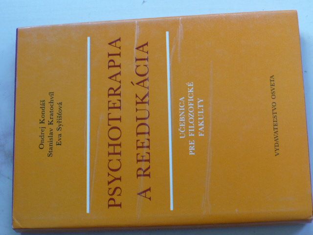 Kondáš - Psychoterapia a reedukácia - Učebnica pre filozofické fakulty (1985)