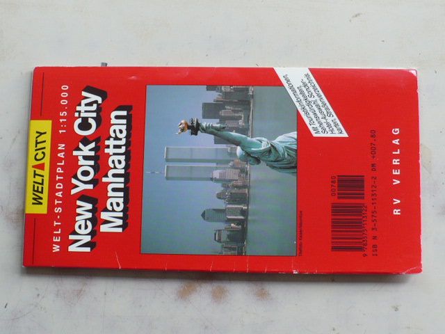 Welt - Stadplan 1 : 15 000 - New York City - Manhattan (1991)