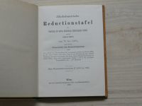 Alkoholometrische Reductionstafel (Wien 1895)