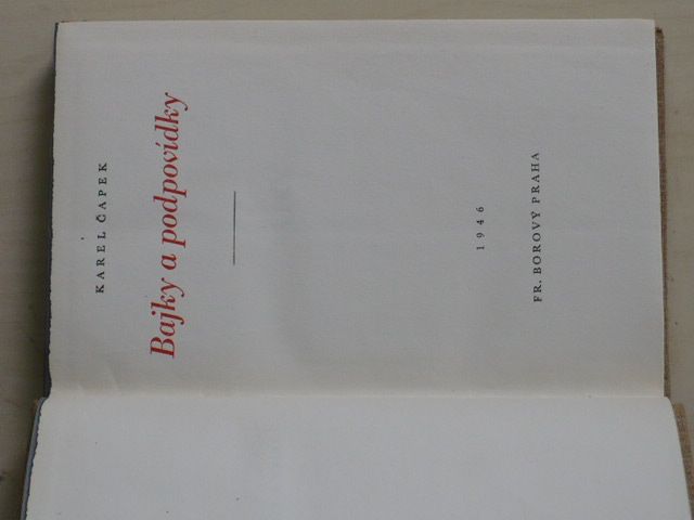 Čapek - Bajky a podpovídky (1946)