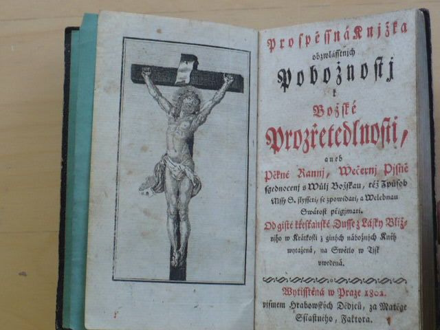 Prospěšná knížka obzvláštních pobožností z Božské prozřetelnosti (Praha 1802)
