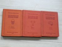 Voss, Herrlinger - Taschenbuch der Anatomie - Band 1, 2, 3 (1956 / 1958) 3 knihy, německy 
