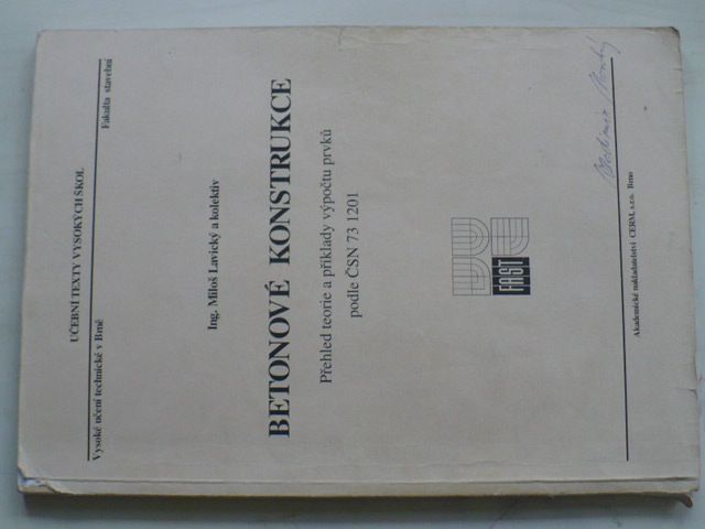Ing. Lavický - Betonové konstrukce (1998)