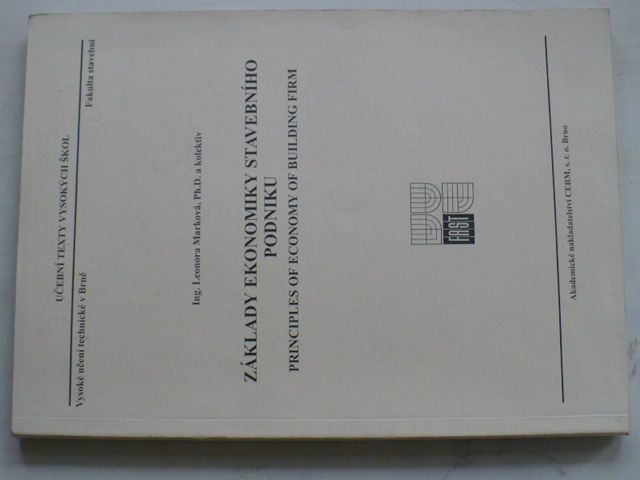 Ing. Marková - Základy ekonomicky stavebního podniku (2002)