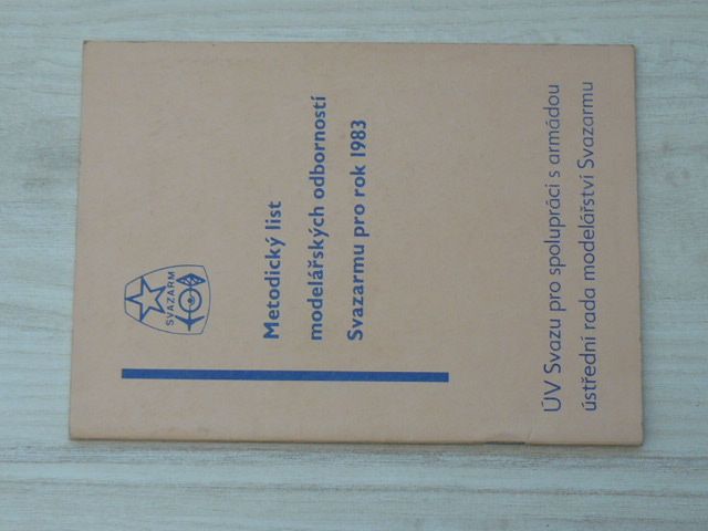 Metodický list modelářských odborností Svazarmu pro rok 1983