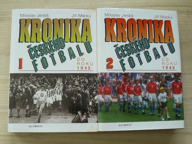 Jenšík, Macků - Kronika českého fotbalu 1. díl do roku 1945 2. díl od roku 1945 (1997-1998) 2 knihy