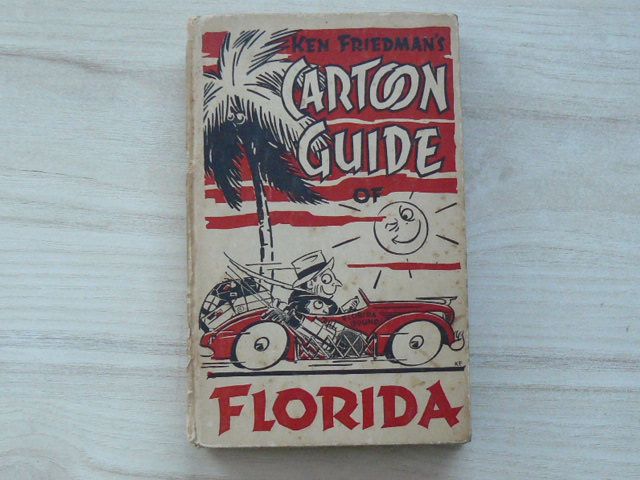 Friedman´s - Cartoon Guide of Florida (Augustin New York 1938) mapa