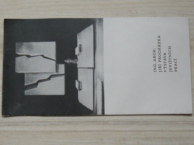 Ing. arch. Jiří Procházka - Výstava jevištních prací (1974) věnování J.P.