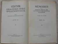 Věstník Královské české společnosti nauk, třída filosoficko-historicko-filologická (1936)