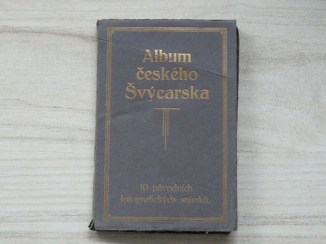 Album Českého Švýcarska - 10 původních fotografických snímků - pohlednice 9x14cm