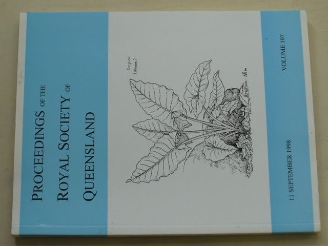 Proceedings of the Royal Society of Queensland vol. 107 11 September 1998