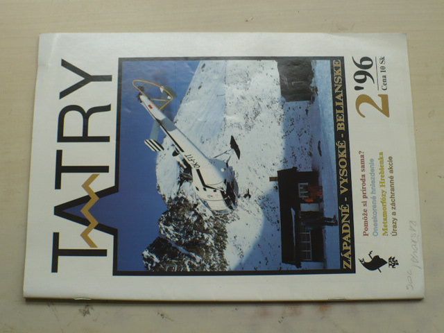 Tatry 1-6 (1996) ročník XXXV. (chybí čísla 1, 5, 4 čísla) slovensky
