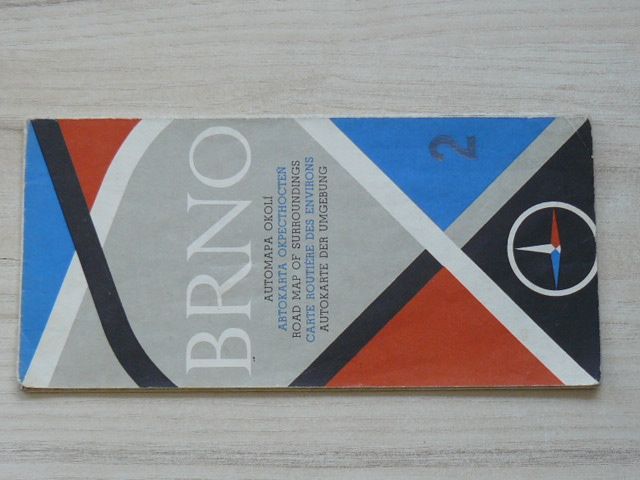 Automapa okolí - 1 : 200 000 - Brno (1965)