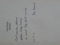 Bezruč - Slezské písně (1953) podpis autora