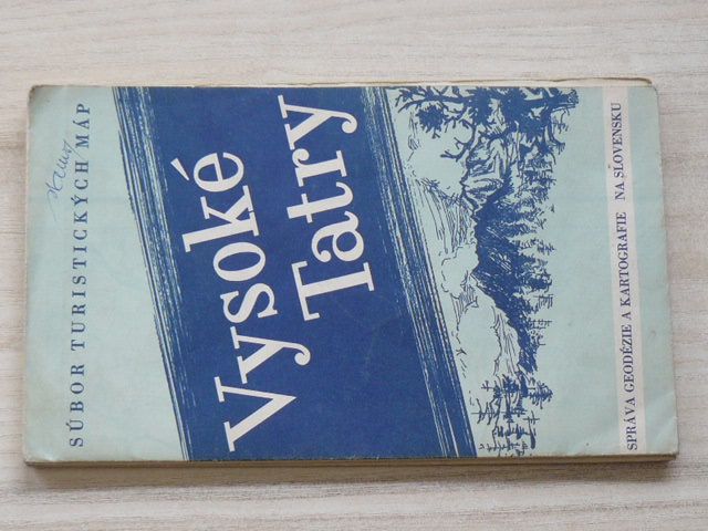 Súbor turistických máp - 1 : 75 000 - Vysoké Tatry (1958)