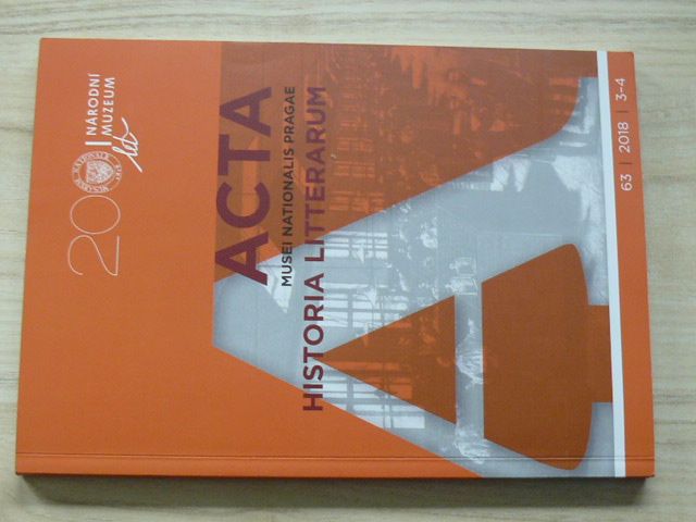 Historia Litterarum - Acta Musei nationalis Prague 63/2018 - 3-4