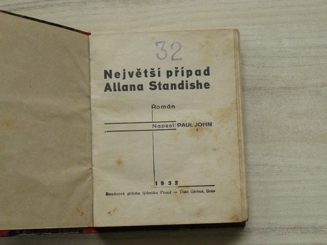 John - Největší případ Allana Standishe (1932) André - Malý Kiv - Velký detektiv (1935)