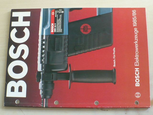 Bosch - Elektrowerkzeuge 1985/86 - Katalog