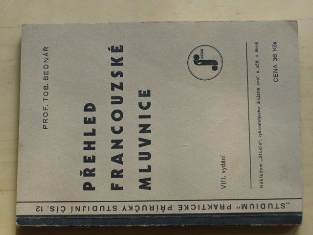 Bednář - Přehled francouzské mluvnice (1946)