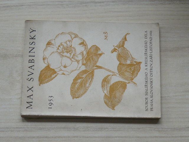 Max Švabinský - katalog Praha - Slovanský ostrov 1953