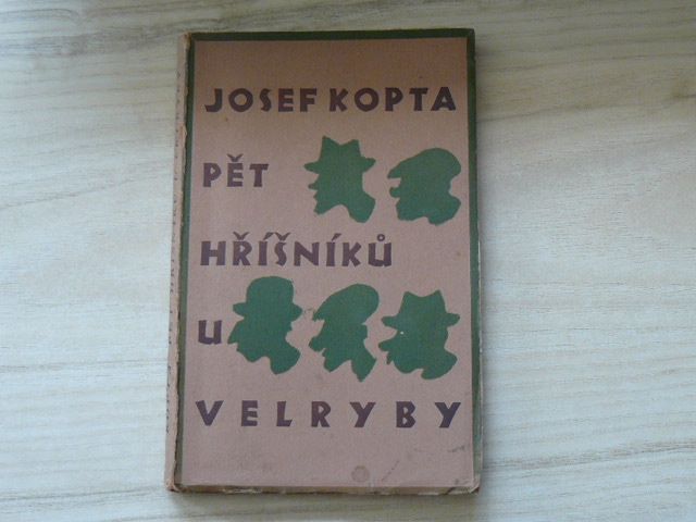 Josef Kopta - Pět hříšníků u Velryby (1930) obálka a il. Josef Čapek
