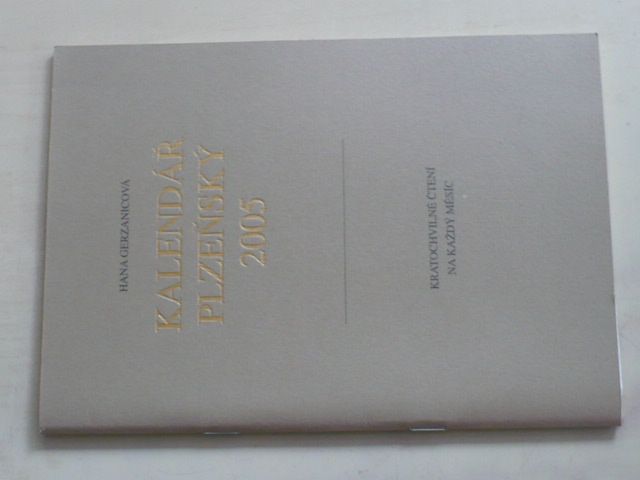 Gerzanicová - Kalendář plzeňský 2005 č. 109, podpis autorky