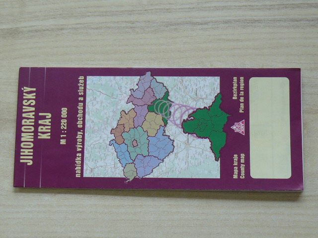 Jihomoravský kraj 1 : 220 000 - nabídka výroby, obchodu a služeb (2003)