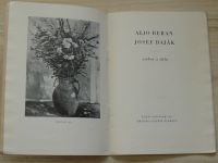 Aljo Beran, Josef Baják - výbor z díla (1957) Katalog výstavy - KGO říjen-listopad 1957