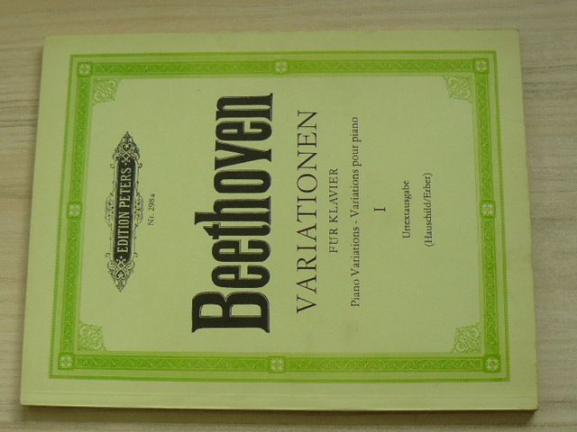 Beethoven - Variationen fur Klavier Nr. 298 a - Piano Variations I. (1970) německy