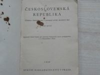 Československá vlastivěda - učebnice vlastivědy pro 5. postupný ročník NŠ - část první (1949)